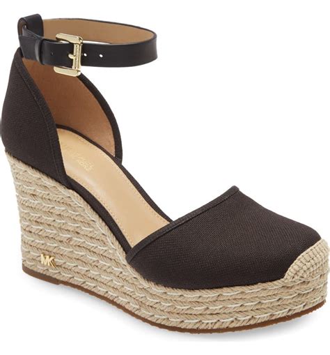 michael kors women's kendrick espadrille wedge sandals|MICHAEL Michael Kors Kendrick Canvas Wedge Sandals on .